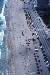 Aerial view overlooking a section of Ft. Lauderdale Beach near SE 5th Street 1983