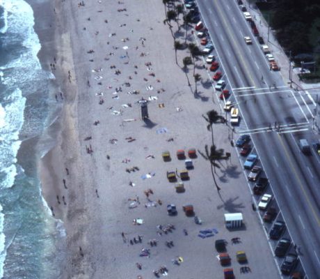 Aerial view overlooking a section of Ft. Lauderdale Beach near SE 5th Street 1983